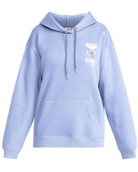 Roxy - Kapuzenpullover – Baumwoll-Polyester-Mischgewebe, Gebürsteter Fleecestoff Für Damen - Lyst