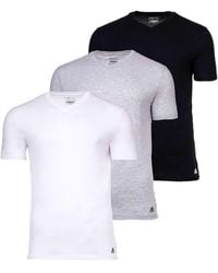 adidas - T-shirt, 3er pack active core cotton, v-ausschnitt, uni - Lyst
