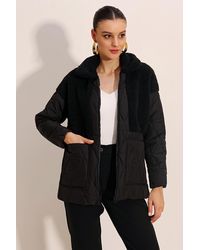 Bigdart - Übergroßer Aufblasbarer Mantel Mit Plüschdetails – Für Damen - Lyst