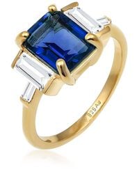 Elli Jewelry - Ring Glamourös Mit Quarz Und Topas - Lyst
