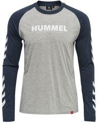 Hummel - Hmllegacy blocked t-shirt l/s - 2xs - Lyst