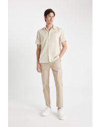 Defacto - Normale Passform, Normal Geschnittene Sommer-Twill-Chino-Canvas-Hose Mit Taschen, Geradem Bein D1779Ax24Sp Für Herren - Lyst