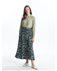 LC Waikiki - Lcw Grace Rock Mit Blumenmuster Und Elastischem Bund Für Damen - Lyst