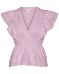 Vero Moda - Top Mit Schößchen Awnoir Top Für Damen - Lyst