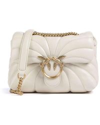 Pinko - Love Puff Schultertasche Leder 23 Cm Für Damen - Lyst