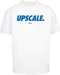 Upscale by Mister Tee - Hochwertiges oversize-t-shirt mit sport-schriftmuster - Lyst