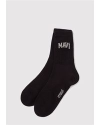 Mavi - Schwarze Socken Mit Logo-Print 0911160 -900 Für Herren - Lyst