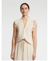 SELECTED - Oberteil Mit Rüschen Ärmelloses Für Damen - Lyst