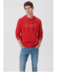 Mavi - Es sweatshirt mit kapuze und logo-aufdruck --82054 - Lyst