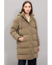 Defacto - Langer Daunenmantel – Wasserabweisend, Mit Kapuze, Reißverschluss Und Tasche C3849Ax24Wn Für Damen - Lyst