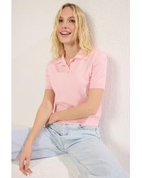 Trendyol - Premium-Garn/Spezialgarn-Strickbluse Mit Polokragen Für Damen - Lyst