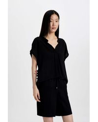 Defacto - Viskose-Shorts Mit Hoher Taille Und Kurzem Bein I6760Az23Hs Für Damen - Lyst