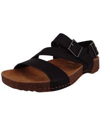 Art - Komfort sandalen i breathe 0999 black leder - Lyst