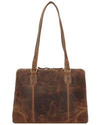 Greenburry - Vintage Shopper Tasche Leder 37 Cm Laptopfach Für Damen - Lyst