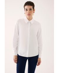 Perspective - Kaisa slim fit standardgröße fake sleeve shirt kragen e farbe hemd - Lyst