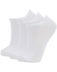 Defacto - 3-Teilige Sneaker-Socken Aus Baumwolle K5974Az21Au Für Damen - Lyst