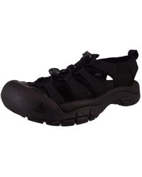 Keen - Trekking-sandalen sandalen wanderschuhe newport h2 1025028 triple black polyester mit - Lyst