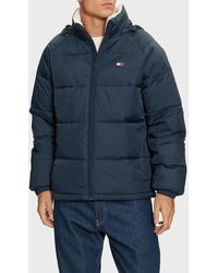Tommy Hilfiger - Pufferjacke – Kapuzenpullover, Entspannte Passform, Logo, Für Herren - Lyst