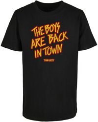 Merchcode - Kids thin lizzy the boys stacked lettering basic tee 2.0 - Lyst