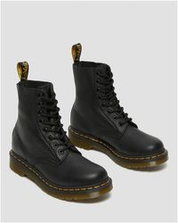 Dr. Martens - Schwarze Pascal Virginia-Stiefel Und Stiefeletten Aus Echtem Leder - Lyst