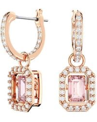 Swarovski - Millenia Roségoldfarbene Ohrringe 5649474 Für Damen - Lyst