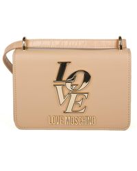 Love Moschino - Borsa Pu+Croco Pu Sand Für Damen - Lyst