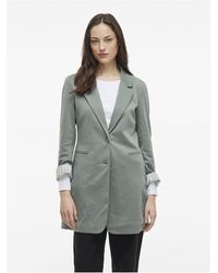 Vila - Blazer Langer Jersey Für Damen - Lyst