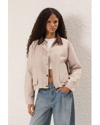 Trendyol - Übergroßer Beigefarbener Mantel – Für Damen - Lyst