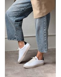 NİŞANTAŞI SHOES - Charlie Matte Back Flat Sole Schnürsneaker Für Damen - Lyst