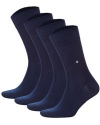 Burlington - Socken everyday 4er pack baumwolle, uni, einheitsgröße, 40-46 - Lyst