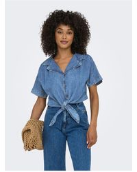 ONLY - Jeanshemd Onlpaula Jeanshemd Für Damen - Lyst
