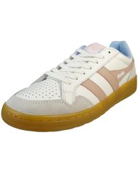 Gola - Low Sneaker Eagle '86 Low Top Clb572 Wk/Rose/Air/Gum Leder Für Damen - Lyst