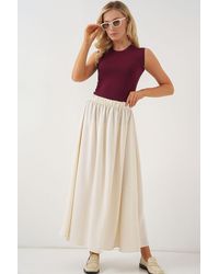 Bigdart - Langer Ayrobin-Rock 8050 – Creme Für Damen - Lyst