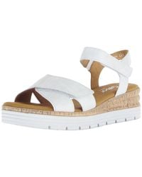 Gabor - Sandalen G-Weite 62.704 61 Bianco Leder Für Damen - Lyst