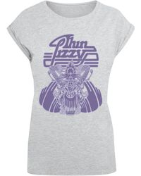 Merchcode - Ladies thin lizzy rocker infill t-shirt - Lyst