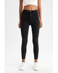 Defacto - Super skinny fit jeanshose mit hoher taille - Lyst