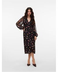 Vero Moda - Kleid Vmsmilla Midikleid Für Damen - Lyst