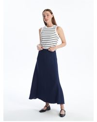 LC Waikiki - Gerader Rock Mit Elastischer Taille Für Damen - Lyst
