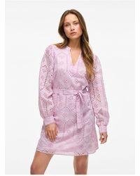 Vila - Minikleid Langarm Für Damen - Lyst