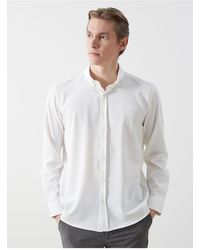 LC Waikiki - Lcw Vision Slim Fit Langarm-Dobby-Hemd Für Herren - Lyst