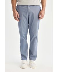 Defacto - Slim Fit Gabardine Chino Canvas-Hose B2089Ax25Sp Für Herren - Lyst