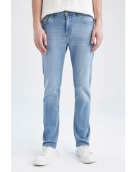 Defacto - Sergio Regular Fit – Jeanshose Mit Normaler Taille Und Röhrenbein Für Herren - Lyst