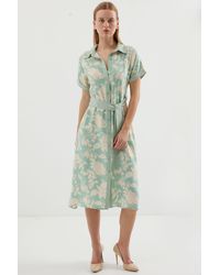 Bigdart - Çağla Gemustertes 2455 Hemdkleid Für Damen - Lyst