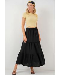 Bigdart - Ayrobin Langer Rock 8048 Schwarz Für Damen - Lyst