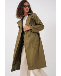 Bigdart - 5918 Zweireihiger Trenchcoat Mit Kragen – Für Damen - Lyst