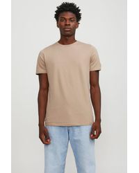 Jack & Jones - Jjeorganic Basic Tee Ss O Creme T-Shirt 101069468 Für Herren - Lyst