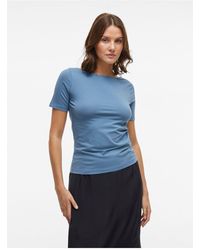 Vila - Oberteil Mit Kurzen Rmeln U-Boot-Ausschnitt Für Damen - Lyst