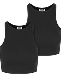 Urban Classics - 2Er-Pack Bio Cut Rib Top Für Damen - Lyst