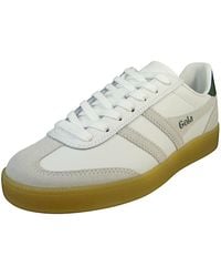 Gola - Low Sneaker Viper Leather Clb744 Low Top Clb744 Ww//Evergreen/Gum Leder Für Damen - Lyst