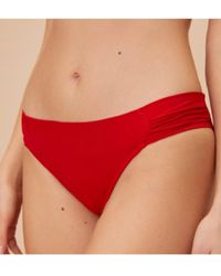 SUWEN - Bikinihose mit seitlichen falten – - Lyst